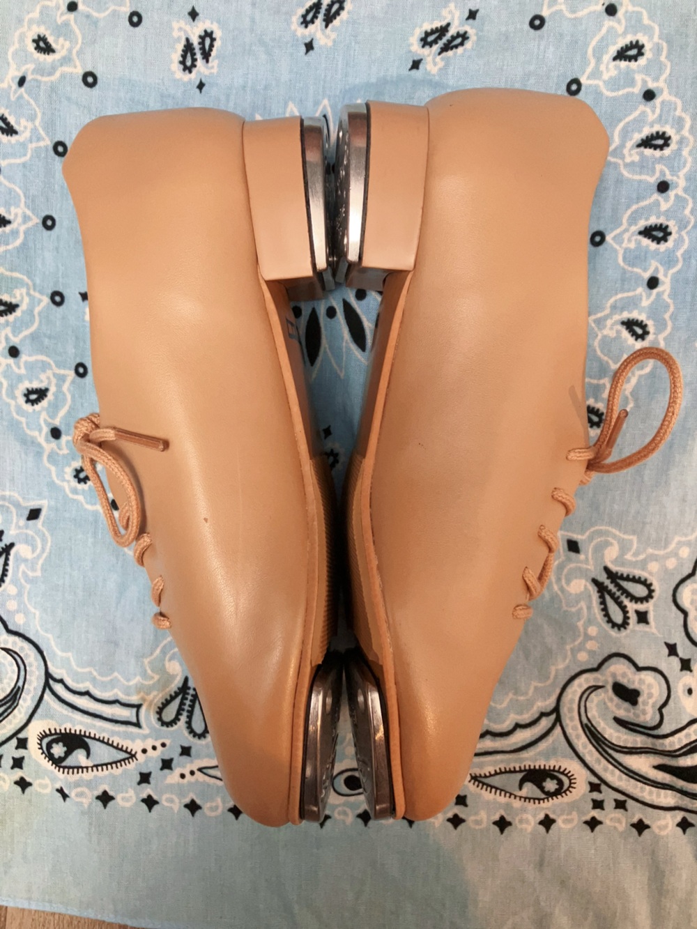 Capezio Teletone Tap Shoes Nude for girl - Picture 3 of 6